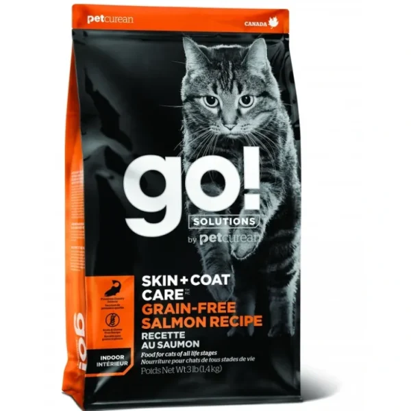 Petcurean GO! Grain Free Skin + Coat Care Salmon Recipe Dry Cat Food - Pet Home | The Perfect Pet Supplies Shopping Experience Sale