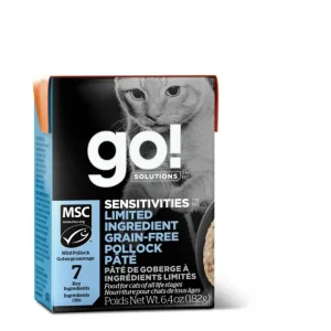 Petcurean Go! Sensitivities Limited Ingredient Grain Free Pollock Pate Wet Cat Food - Pet Home | The Perfect Pet Supplies Shopping Experience Online