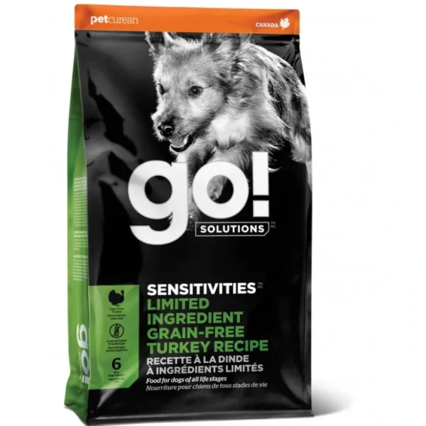 Petcurean Go! Sensitivities Limited Ingredient Grain Free Turkey Recipe Dry Dog Food - Pet Home | The Perfect Pet Supplies Shopping Experience
