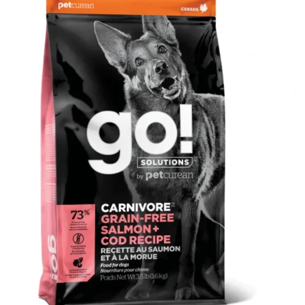 Petcurean GO! Solutions Carnivore Grain Free Salmon &Cod Recipe Dry Dog Food - Pet Home | The Perfect Pet Supplies Shopping Experience