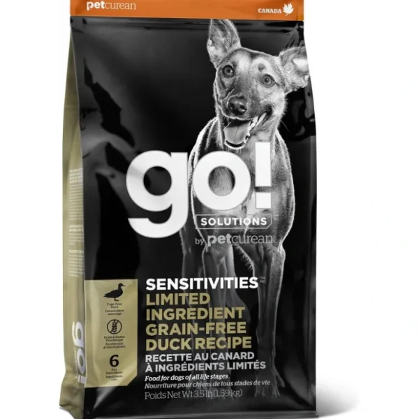 Petcurean GO! Solutions Sensitivies Grain Free Duck Recipe Dry Dog Food - Pet Home | The Perfect Pet Supplies Shopping Experience