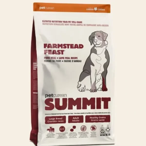 Petcurean Summit Farmstead Feast Pork Meal + Lamb Meal Recipe for Large Breed Adult Dogs (25 lb) - Pet Home | The Perfect Pet Supplies Shopping Experience