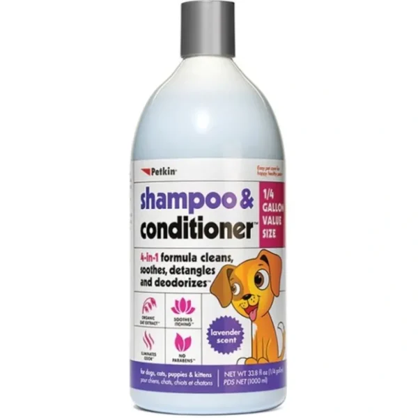 Petkin Shampoo & Conditioner Lavender Scent 1L - Pet Home | The Perfect Pet Supplies Shopping Experience