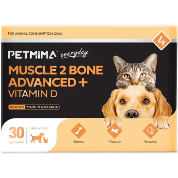 Petmima Muscle 2 Bone Advanced + Vitamin D 2g x 30pk - Pet Home | The Perfect Pet Supplies Shopping Experience