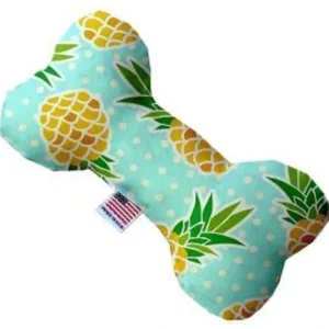Pineapples and Polka Dots Bone Dog Toy - Pet Home | The Perfect Pet Supplies Shopping Experience