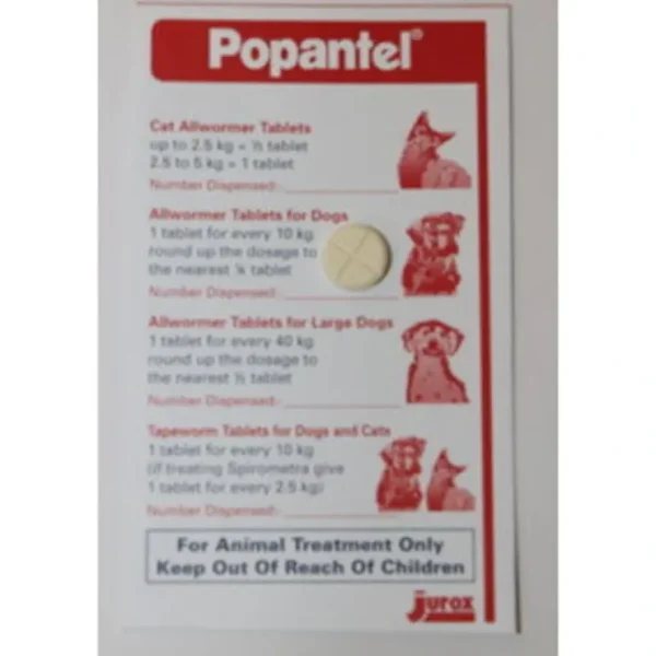 Popantel 10kg tablet for dogs - sold individually - Pet Home | The Perfect Pet Supplies Shopping Experience