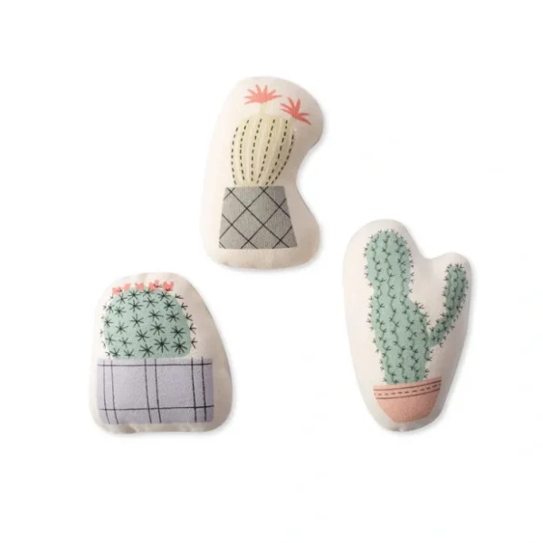 Potted Cactus Canvas Mini Toy Set of 3 - Pet Home | The Perfect Pet Supplies Shopping Experience