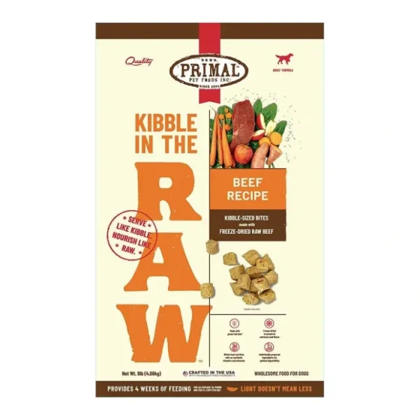 Primal Kibble in the Raw - Canine Beef Recipe - Pet Home | The Perfect Pet Supplies Shopping Experience