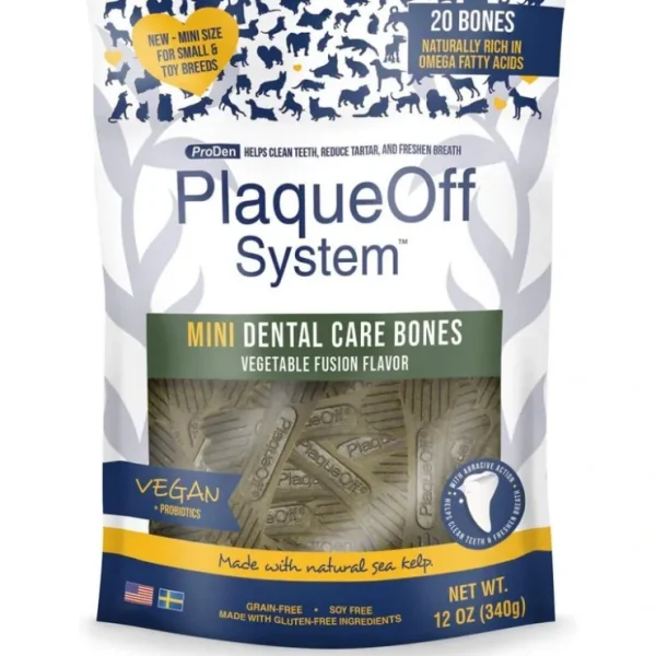Proden PlaqueOff Mini Dental Vegetable Fusion Bones for Small Breed Dogs - Pet Home | The Perfect Pet Supplies Shopping Experience