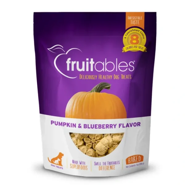 Pumpkin & Blueberry Baked Dog Treats from Fruitables, 7oz - Pet Home | The Perfect Pet Supplies Shopping Experience