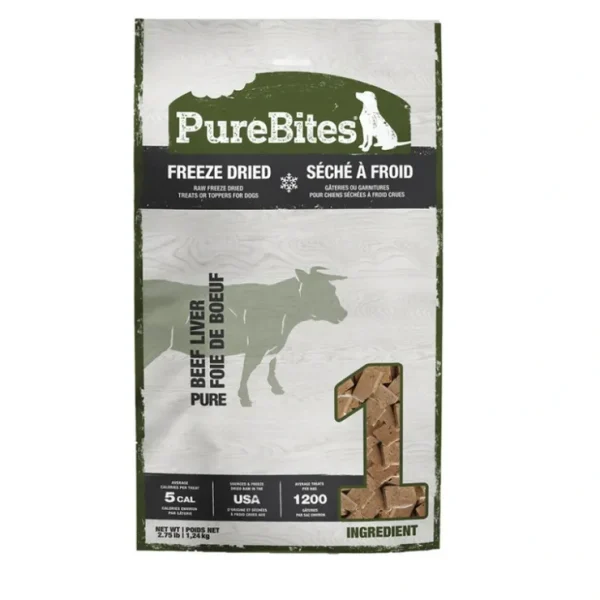 PureBites, Jumbo Size Treats - Beef Liver - 1248 g - Freeze Dried Dog Treat - Pet Home | The Perfect Pet Supplies Shopping Experience