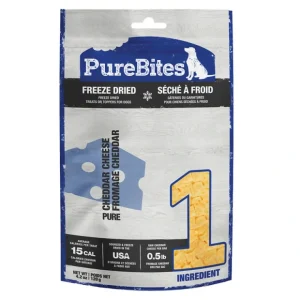 PureBites, Mid Size Dog Treats, Cheddar Cheese - 120 g - Freeze Dried Dog Treat - Pet Home | The Perfect Pet Supplies Shopping Experience