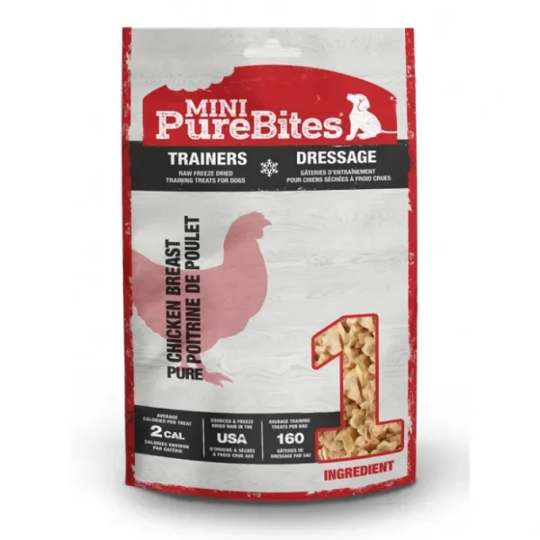 PureBites Mini PureBites Trainers RAW Freeze Dried Chicken Breast Dog Treats - Pet Home | The Perfect Pet Supplies Shopping Experience