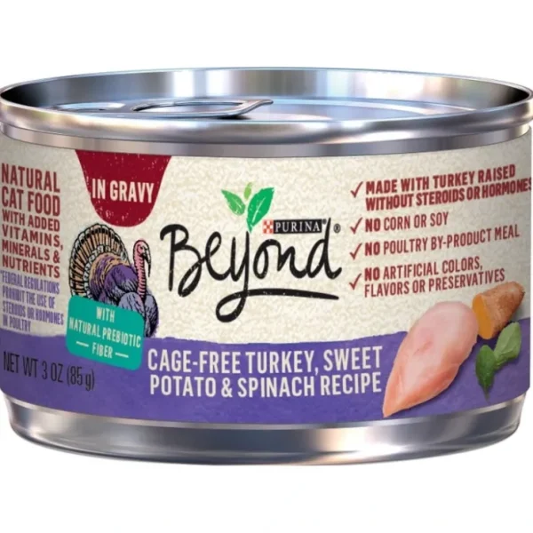 Purina Beyond Cage Free Turkey, Sweet Potato &Spinach Recipe Canned Cat Food - Pet Home | The Perfect Pet Supplies Shopping Experience