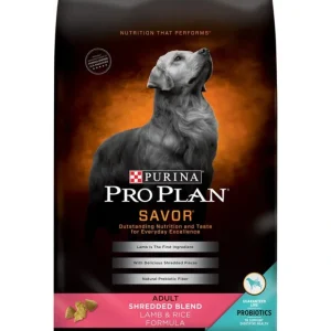 Purina Pro Plan Savor Adult Shredded Blend Lamb &Rice Formula Dry Dog Food - Pet Home | The Perfect Pet Supplies Shopping Experience