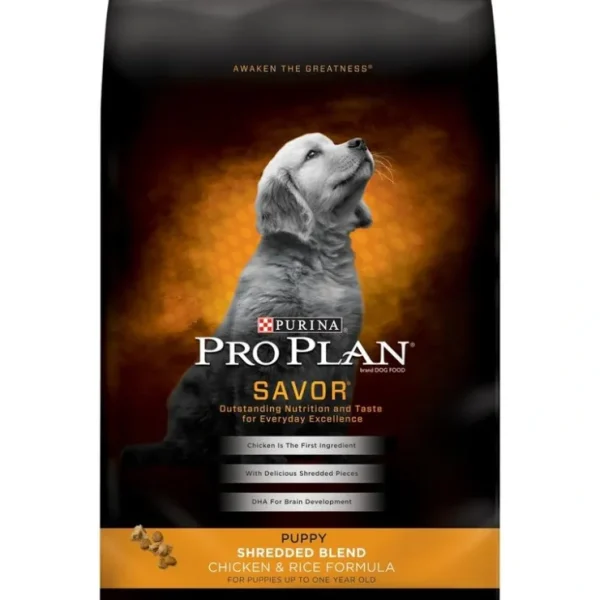 Purina Pro Plan Savor Puppy Shredded Blend Chicken &Rice Formula Dry Dog Food - Pet Home | The Perfect Pet Supplies Shopping Experience