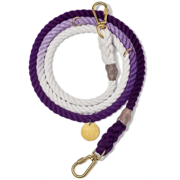 Purple Ombre Cotton Rope Dog Leash, Adjustable - Pet Home | The Perfect Pet Supplies Shopping Experience