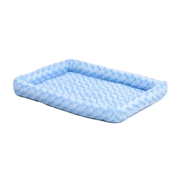 24" QuietTime Powder Blue Fashion Bolster Bed - Pet Home | The Perfect Pet Supplies Shopping Experience