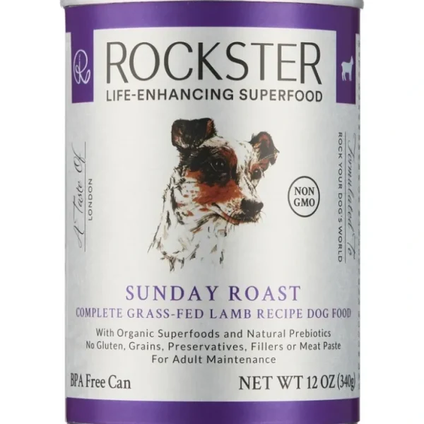 Rockster Sunday Roast Complete Grass Fed Lamb Recipe Canned Dog Food - Pet Home | The Perfect Pet Supplies Shopping Experience