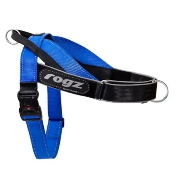 Rogz Utility LetzGo Personalised Harness Blue Med - Pet Home | The Perfect Pet Supplies Shopping Experience