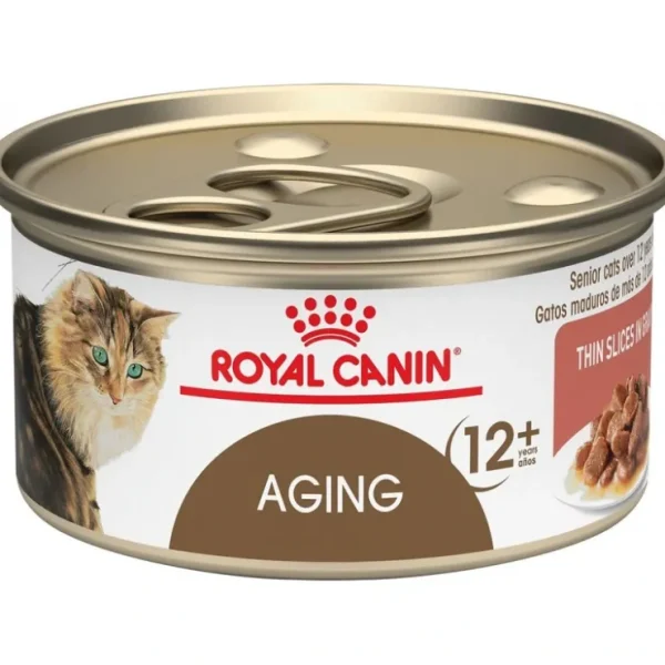 Royal Canin Aging 12+ Senior Thin Slices in Gravy Canned Cat Food - Pet Home | The Perfect Pet Supplies Shopping Experience