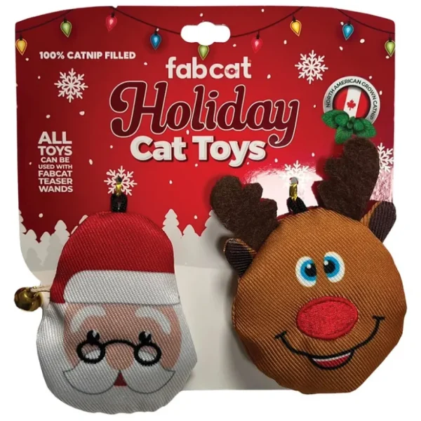 Santa & Reindeer Cat Toy - 2 Pack - Pet Home | The Perfect Pet Supplies Shopping Experience