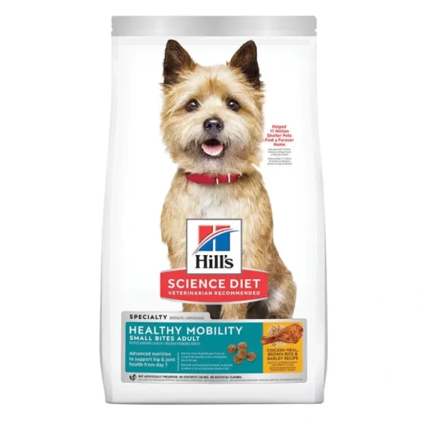 Science Diet, Adult Healthy Mobility Small Bites Chicken Meal, Rice & Barley Dry Dog Food - Dry Dog - Pet Home | The Perfect Pet Supplies Shopping Experience