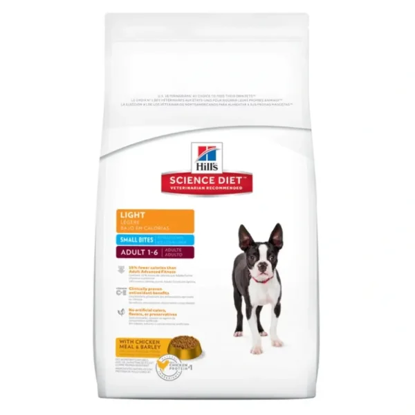 Science Diet, Adult Light Small Bites with Chicken Meal & Barley Dry Dog Food for healthy weight management - Pet Home | The Perfect Pet Supplies Shopping Experience