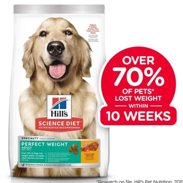 Science Diet, Adult Perfect Weight Chicken Recipe Dry Dog Food for healthy weight and weight management - Pet Home | The Perfect Pet Supplies Shopping Experience