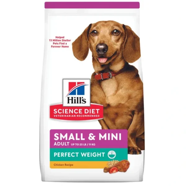 Science Diet, Adult Perfect Weight Small & Mini Chicken Recipe Dry Dog Food for healthy weight management - Pet Home | The Perfect Pet Supplies Shopping Experience