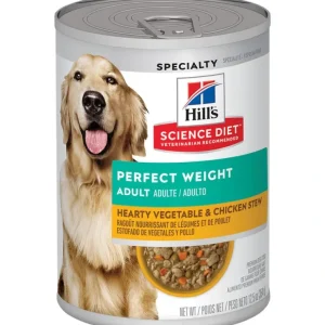 Science Diet, Adult Perfect Weight Vegetable & Chicken Stew Canned Dog Food for healthy weight, 354g - Pet Home | The Perfect Pet Supplies Shopping Experience