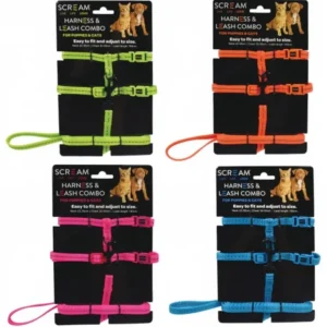 Scream Cat & Puppy Reflective Adjustable Harness & Leash - Pet Home | The Perfect Pet Supplies Shopping Experience