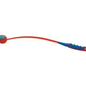 Scream Deluxe Grip Ball Launcher Med Loud Orange/Blue 65Cm (Medium 6.5Cm Ball) - Pet Home | The Perfect Pet Supplies Shopping Experience