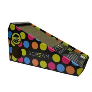 Scream Incline Cat Scratcher Loud Multicolour 48X20X25Cm - Pet Home | The Perfect Pet Supplies Shopping Experience
