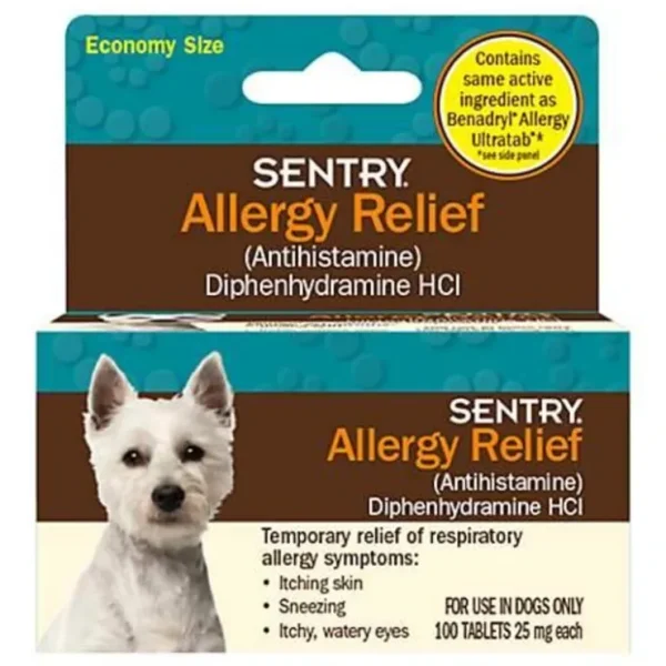 SENTRY Allergy Relief, 100Ct - Pet Home | The Perfect Pet Supplies Shopping Experience