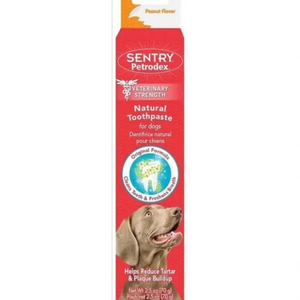 SENTRY Petrodex Veterinary Strength Natural Peanut Flavor Toothpaste for Dogs - Pet Home | The Perfect Pet Supplies Shopping Experience