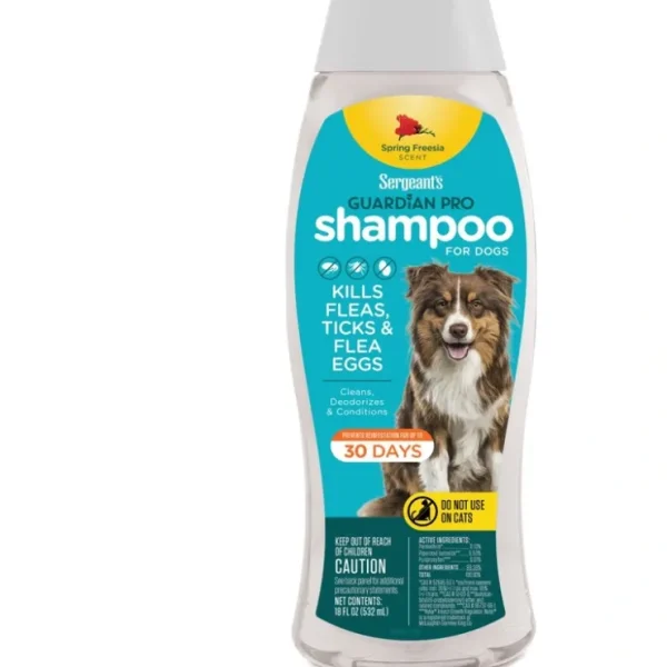 Sergeant's Guardian PRO Flea &Tick Shampoo for Dogs Spring Freesia - Pet Home | The Perfect Pet Supplies Shopping Experience