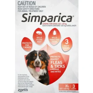 Simparica for Xtra Large dogs 40-60 kg 3 pack - Pet Home | The Perfect Pet Supplies Shopping Experience