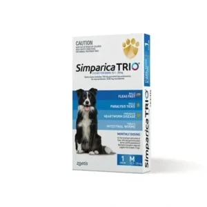 Simparica Trio SINGLE Dose pack for dogs 10.1-20kg - Flea, Tick and Worming Treatment 1 months supply *BLUE* - Pet Home | The Perfect Pet Supplies Shopping Experience