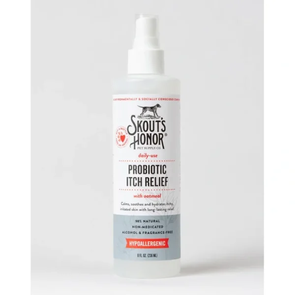 Skout's Honor Probiotic Itch Relief Spray for Dogs (8 oz) - Pet Home | The Perfect Pet Supplies Shopping Experience