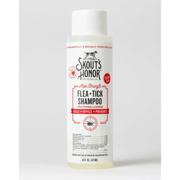 Skout's Honor Skout's Honor Flea and Tick Shampoo for Dogs (16 oz) - Pet Home | The Perfect Pet Supplies Shopping Experience
