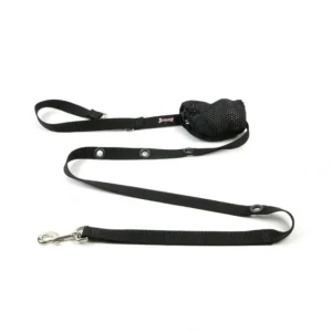 Smoochy Poochy, Optional Hands-Free Lead - Black - 1" Width - 8' - Pet Home | The Perfect Pet Supplies Shopping Experience