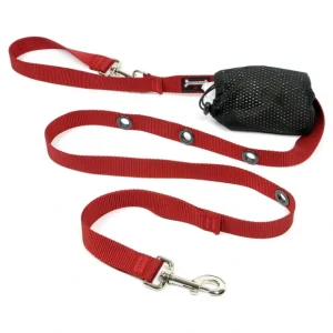Smoochy Poochy, Optional Hands-Free Lead - Red - 1" Width - 8' - Pet Home | The Perfect Pet Supplies Shopping Experience