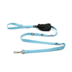 Smoochy Poochy, Optional Hands-Free Lead - Turquoise - 5/8" Width - 6' - Pet Home | The Perfect Pet Supplies Shopping Experience