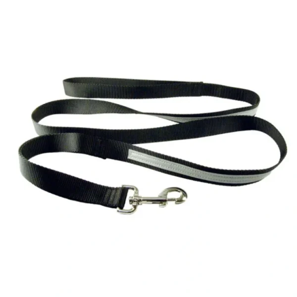 Smoochy Poochy, Regular Style Reflective Lead - Black - 1" Width - 6' - Pet Home | The Perfect Pet Supplies Shopping Experience