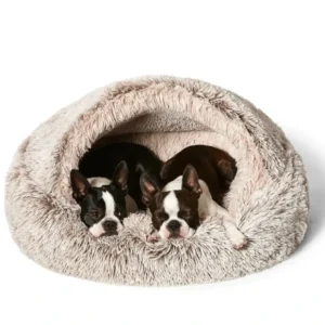 Snooza Cuddler Hooded Mink Wheat - Pet Home | The Perfect Pet Supplies Shopping Experience