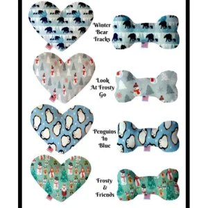 Snow Buddies Collection Bone and Heart Christmas Dog Toys - Pet Home | The Perfect Pet Supplies Shopping Experience
