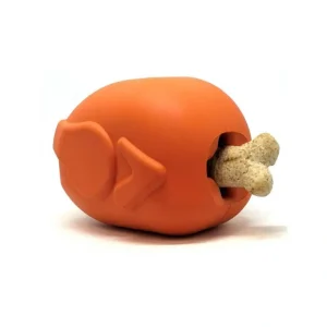 Sodapup Roasted Turkey Rubber Treat Dispenser - Large Orange - Pet Home | The Perfect Pet Supplies Shopping Experience