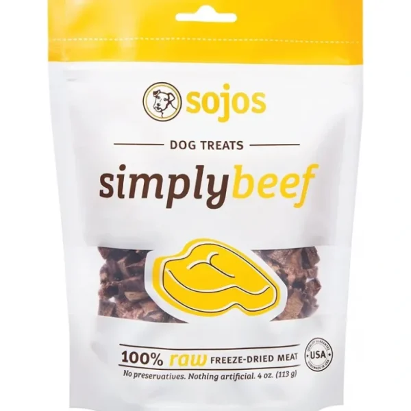 Sojos Simply Beef Freeze Dried Dog Treats - Pet Home | The Perfect Pet Supplies Shopping Experience