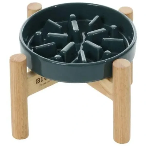 Spark Slow Feeder Dog Bowl with optional Wood Stand - Pet Home | The Perfect Pet Supplies Shopping Experience